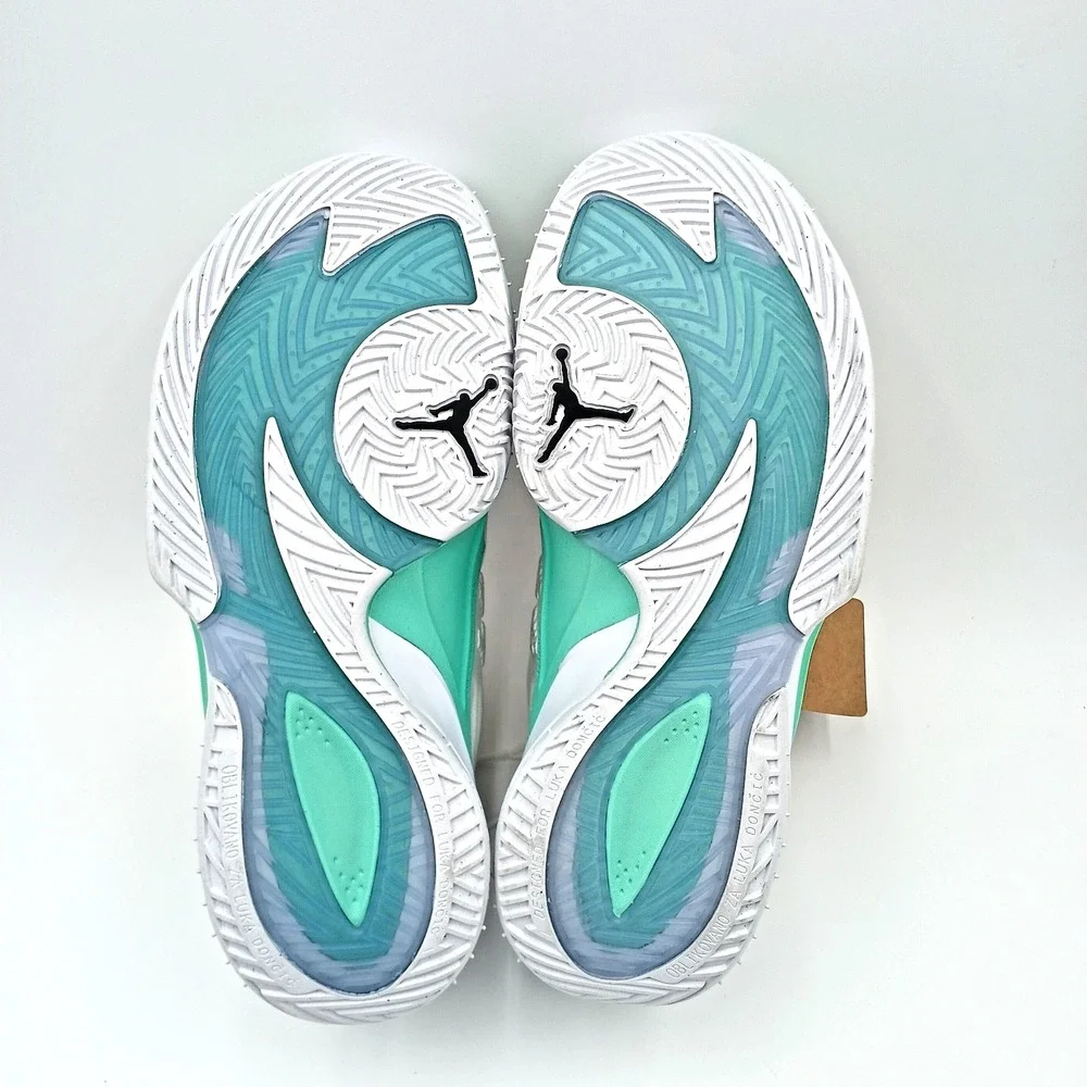 New Mens Nike‎ Jordan Luka 3 Photo Finish (White- Black Volt- Glow Green) Size 8